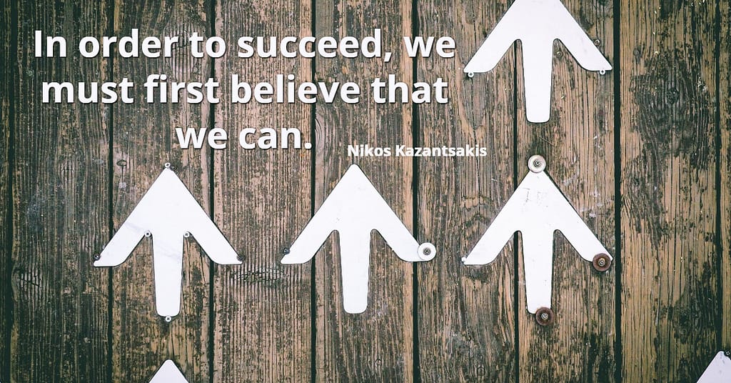 Believing You can succeed